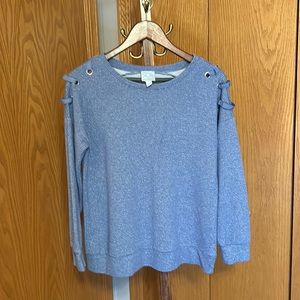 Sunday Sparkly Blue Sweater Size M